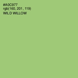 #A0C977 - Wild Willow Color Image